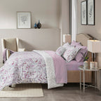 Parure de lit réversible Madison Park Essentials Thelma avec draps