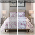 Parure de lit réversible Madison Park Essentials Thelma avec draps