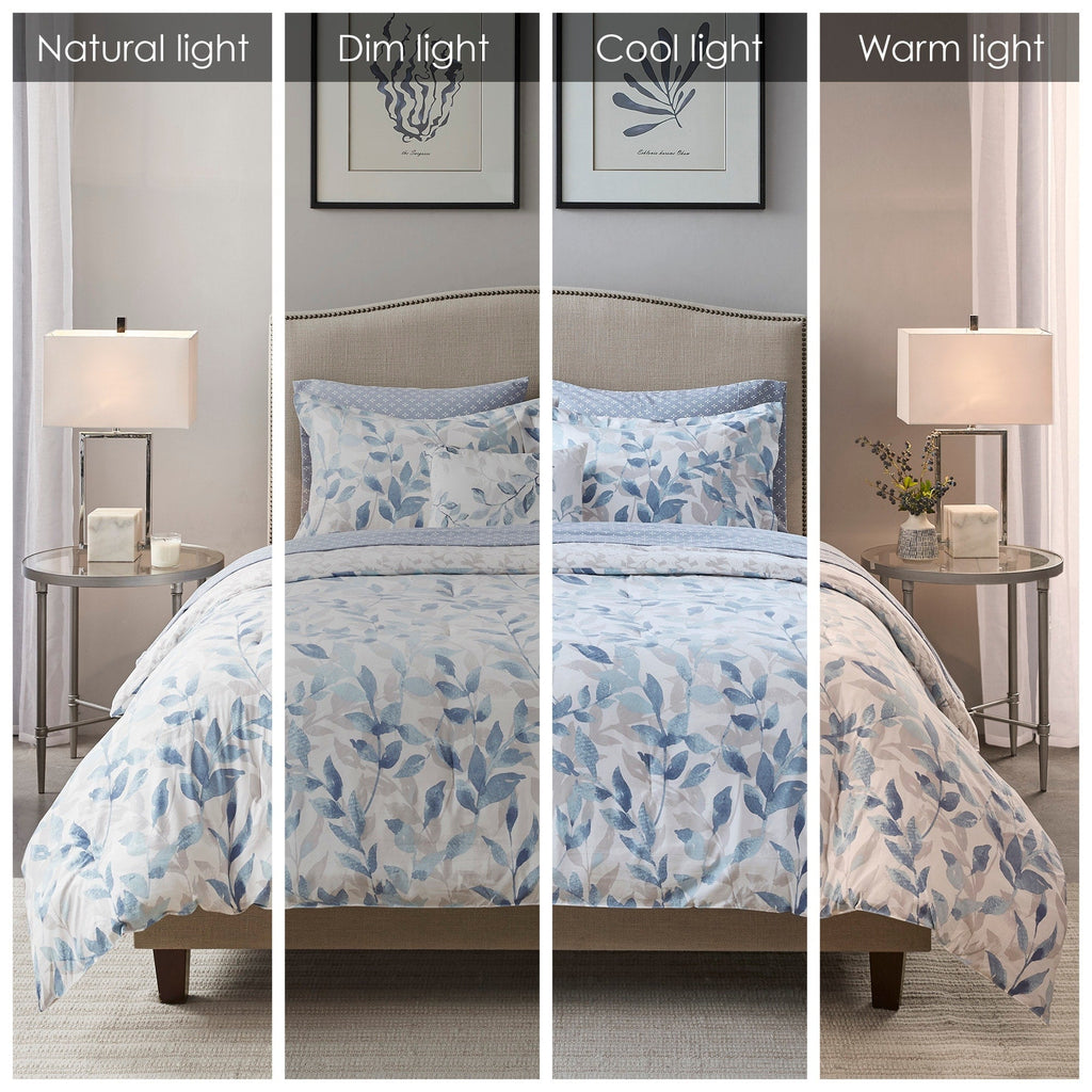Parure de lit réversible Madison Park Essentials Thelma avec draps