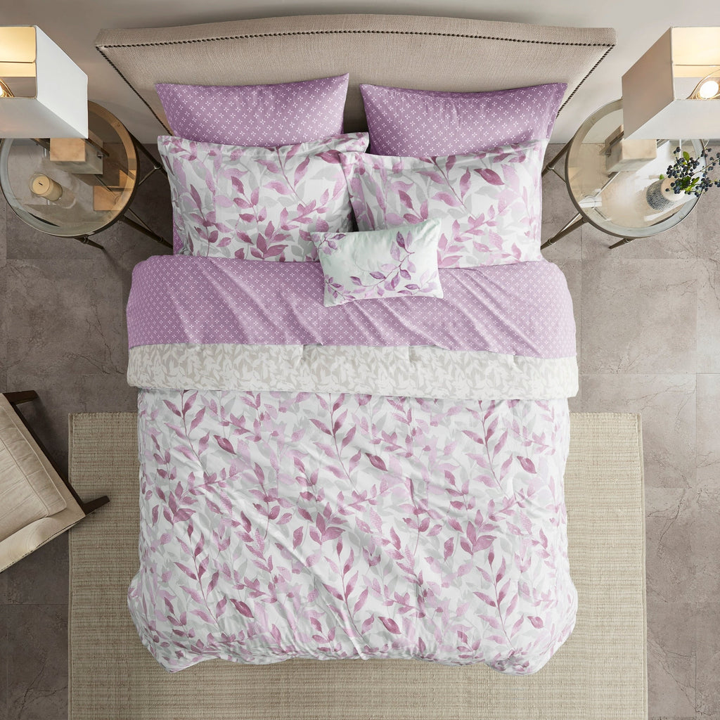 Parure de lit réversible Madison Park Essentials Thelma avec draps