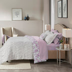 Parure de lit réversible Madison Park Essentials Thelma avec draps