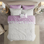Parure de lit réversible Madison Park Essentials Thelma avec draps
