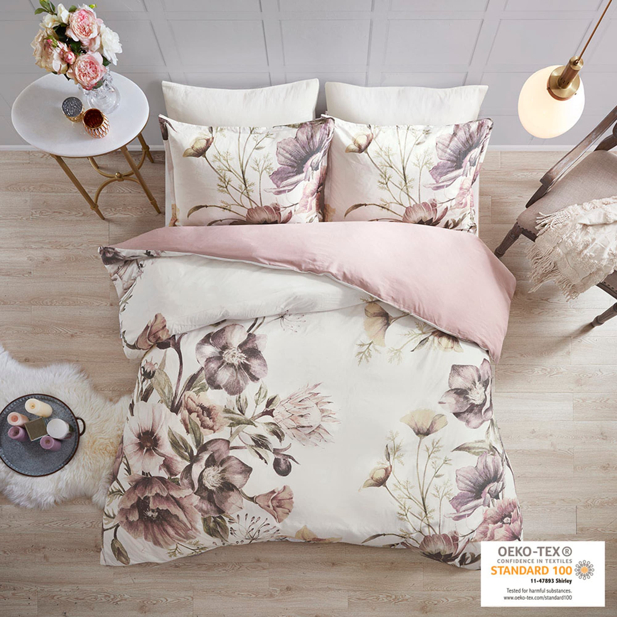 Parure de lit en coton imprimé Madison Park Gisele