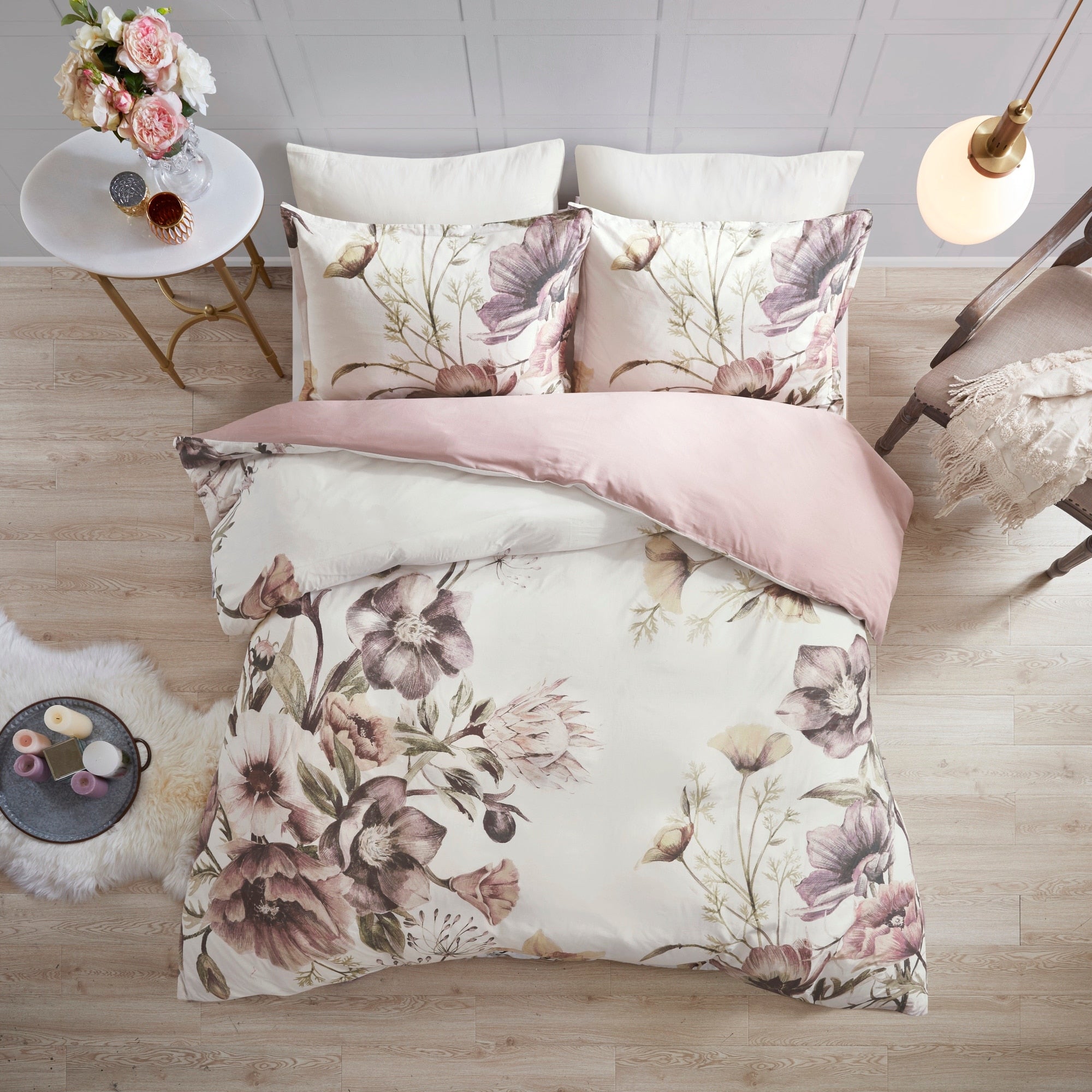 Parure de lit en coton imprimé Madison Park Gisele