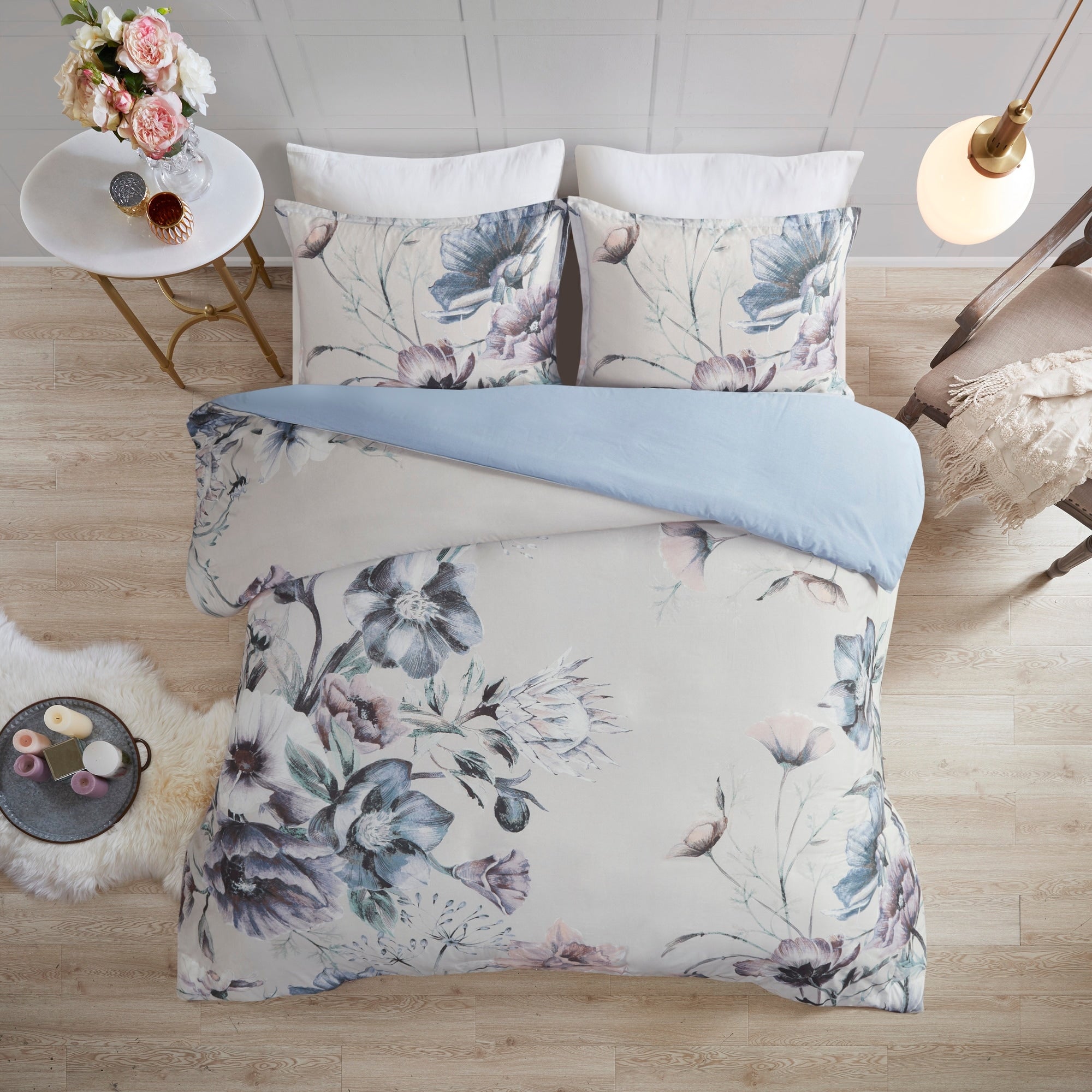 Parure de lit en coton imprimé Madison Park Gisele