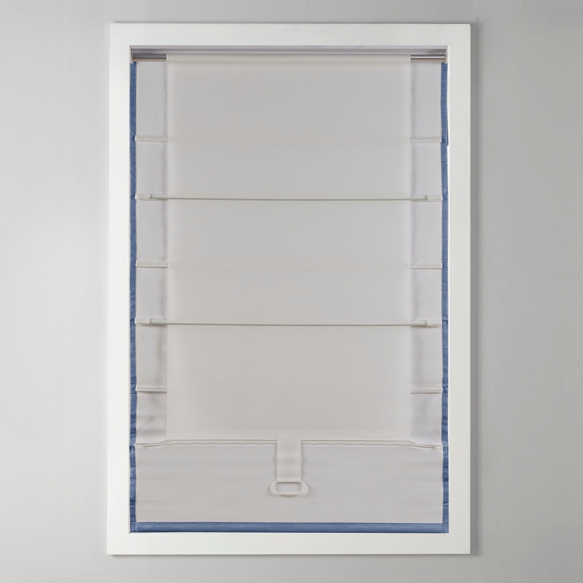 Store romain occultant sans fil en imitation soie imprimée Madison Park Leighton