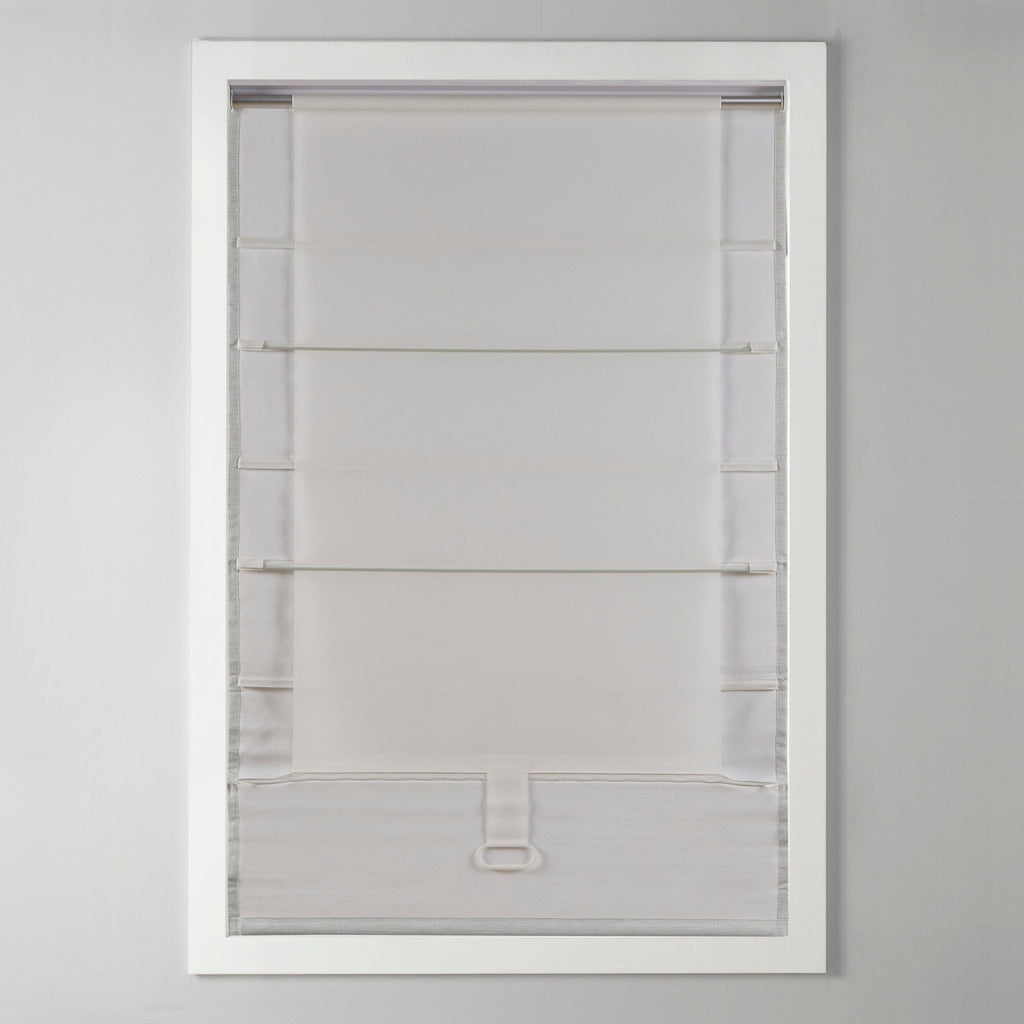 Store romain occultant sans fil en imitation soie imprimée Madison Park Leighton