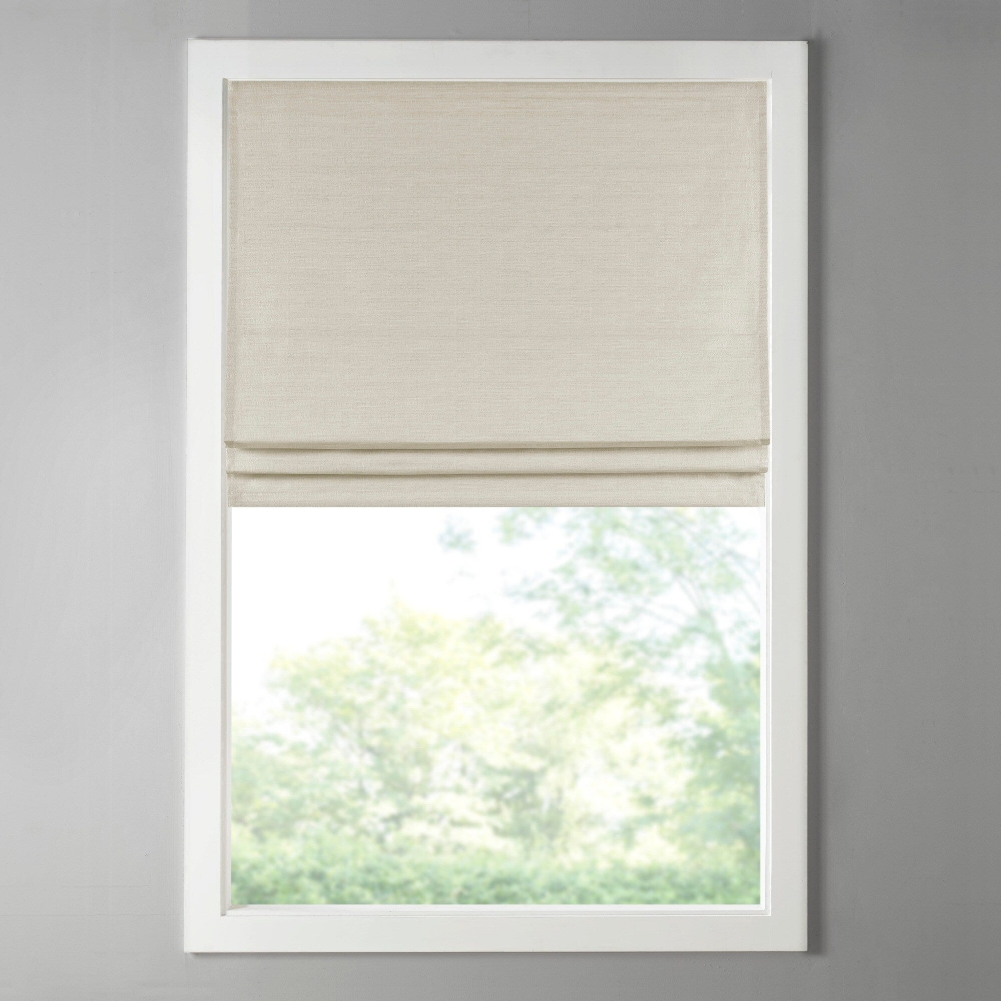 Store romain occultant sans fil en imitation soie imprimée Madison Park Leighton