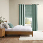 Store romain occultant sans fil en imitation soie imprimée Madison Park Leighton