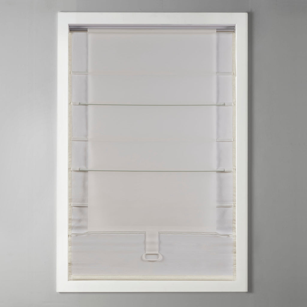 Store romain occultant sans fil en imitation soie imprimée Madison Park Leighton