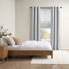 Store romain occultant sans fil en imitation soie imprimée Madison Park Leighton