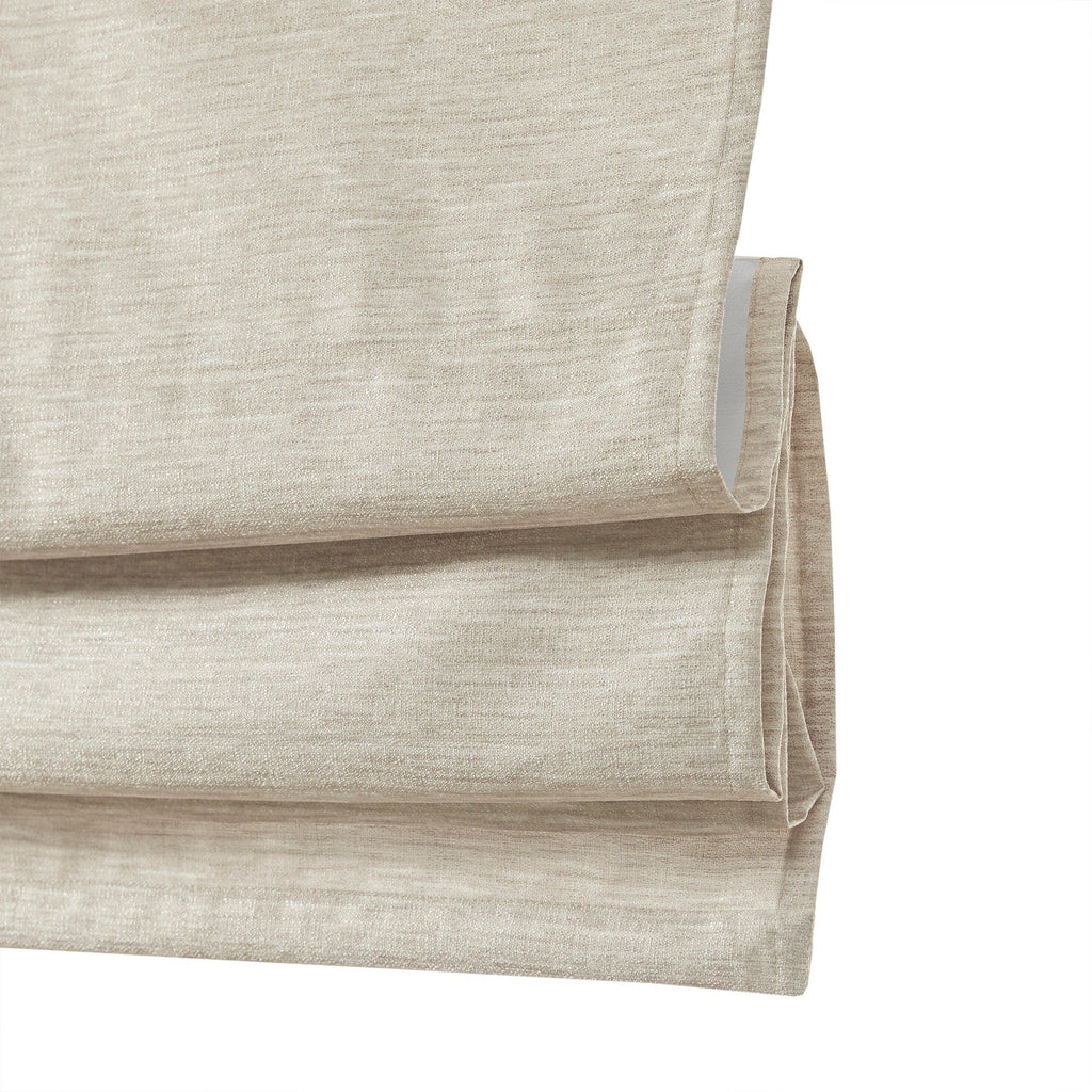 Store romain occultant sans fil en imitation soie imprimée Madison Park Leighton