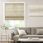 Store romain occultant sans fil en imitation soie imprimée Madison Park Leighton