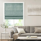 Store romain occultant sans fil en imitation soie imprimée Madison Park Leighton