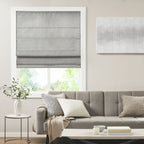 Store romain occultant sans fil en imitation soie imprimée Madison Park Leighton