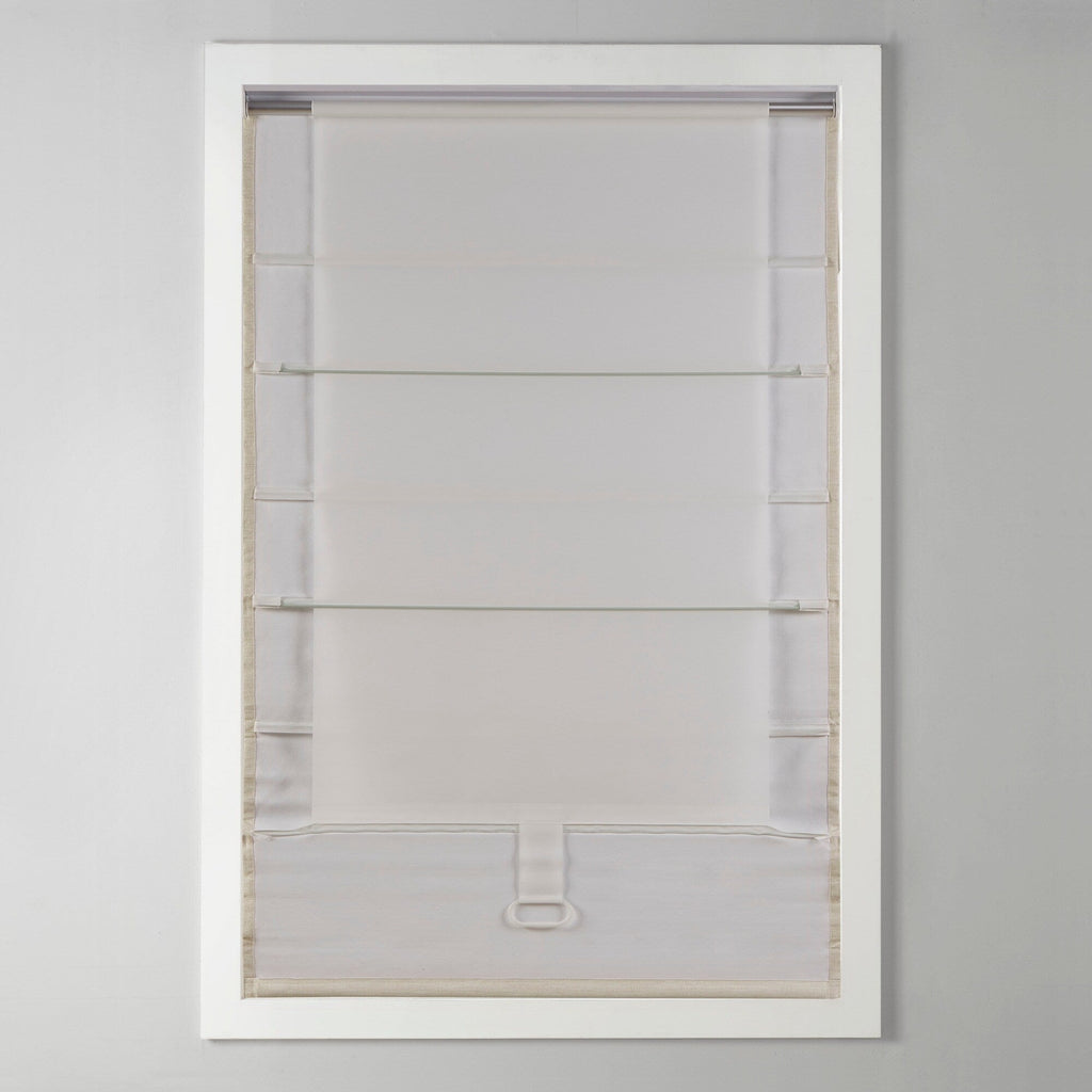 Store romain occultant sans fil en imitation soie imprimée Madison Park Leighton
