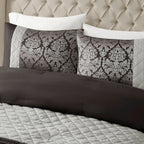 Madison Park Lily Ensemble de couette jacquard 6 pièces avec coussins décoratifs