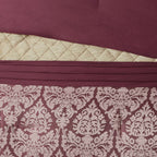 Madison Park Lily Ensemble de couette jacquard 6 pièces avec coussins décoratifs