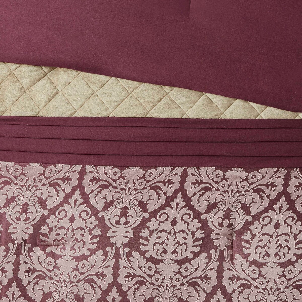 Madison Park Lily Ensemble de couette jacquard 6 pièces avec coussins décoratifs