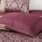 Madison Park Lily Ensemble de couette jacquard 6 pièces avec coussins décoratifs