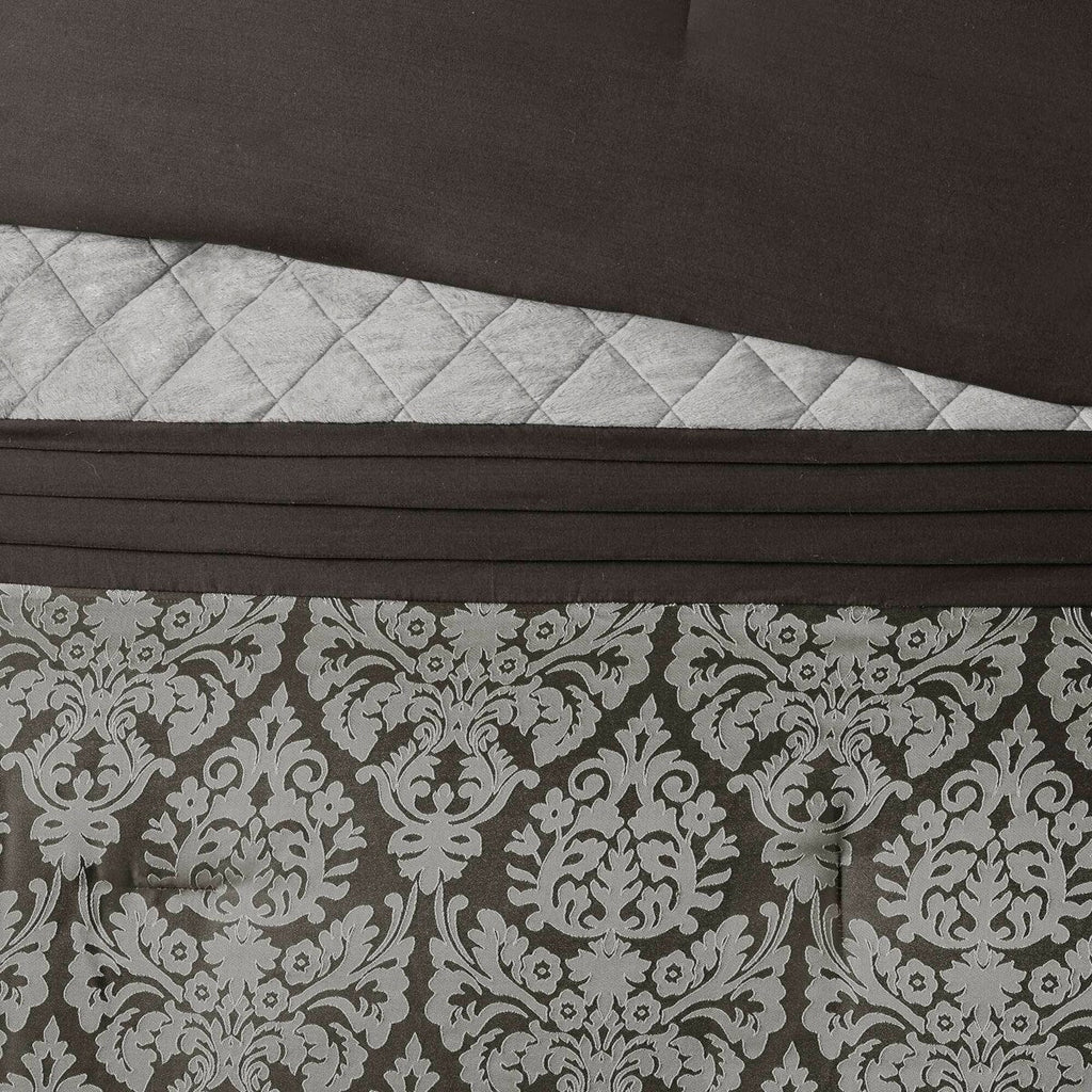 Madison Park Lily Ensemble de couette jacquard 6 pièces avec coussins décoratifs
