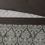 Madison Park Lily Ensemble de couette jacquard 6 pièces avec coussins décoratifs
