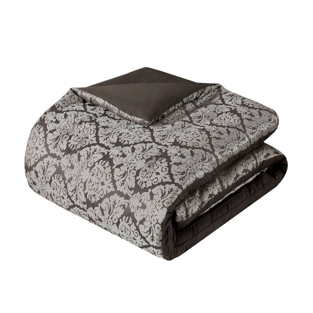 Madison Park Lily Ensemble de couette jacquard 6 pièces avec coussins décoratifs