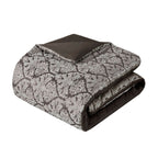 Madison Park Lily Ensemble de couette jacquard 6 pièces avec coussins décoratifs