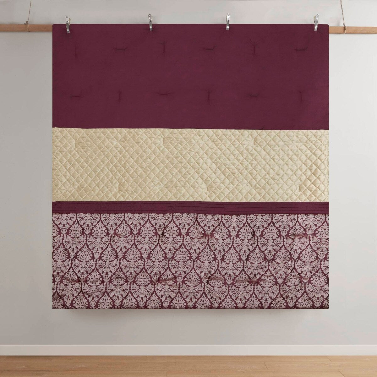 Madison Park Lily Ensemble de couette jacquard 6 pièces avec coussins décoratifs