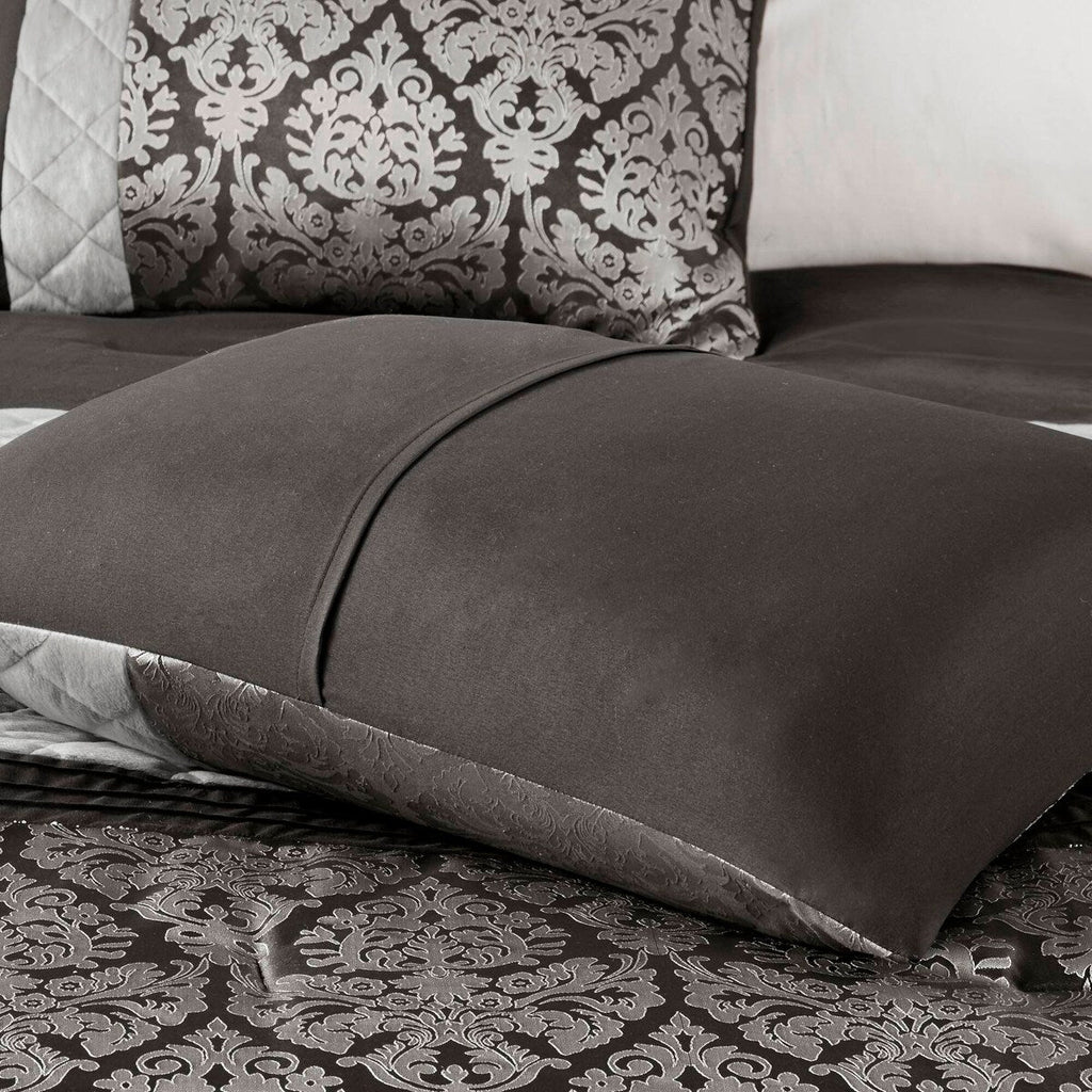 Madison Park Lily Ensemble de couette jacquard 6 pièces avec coussins décoratifs