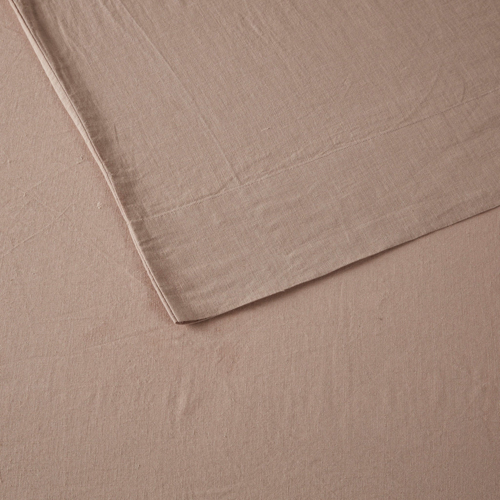 Ensemble de draps Madison Park en lin mélangé 4 pièces