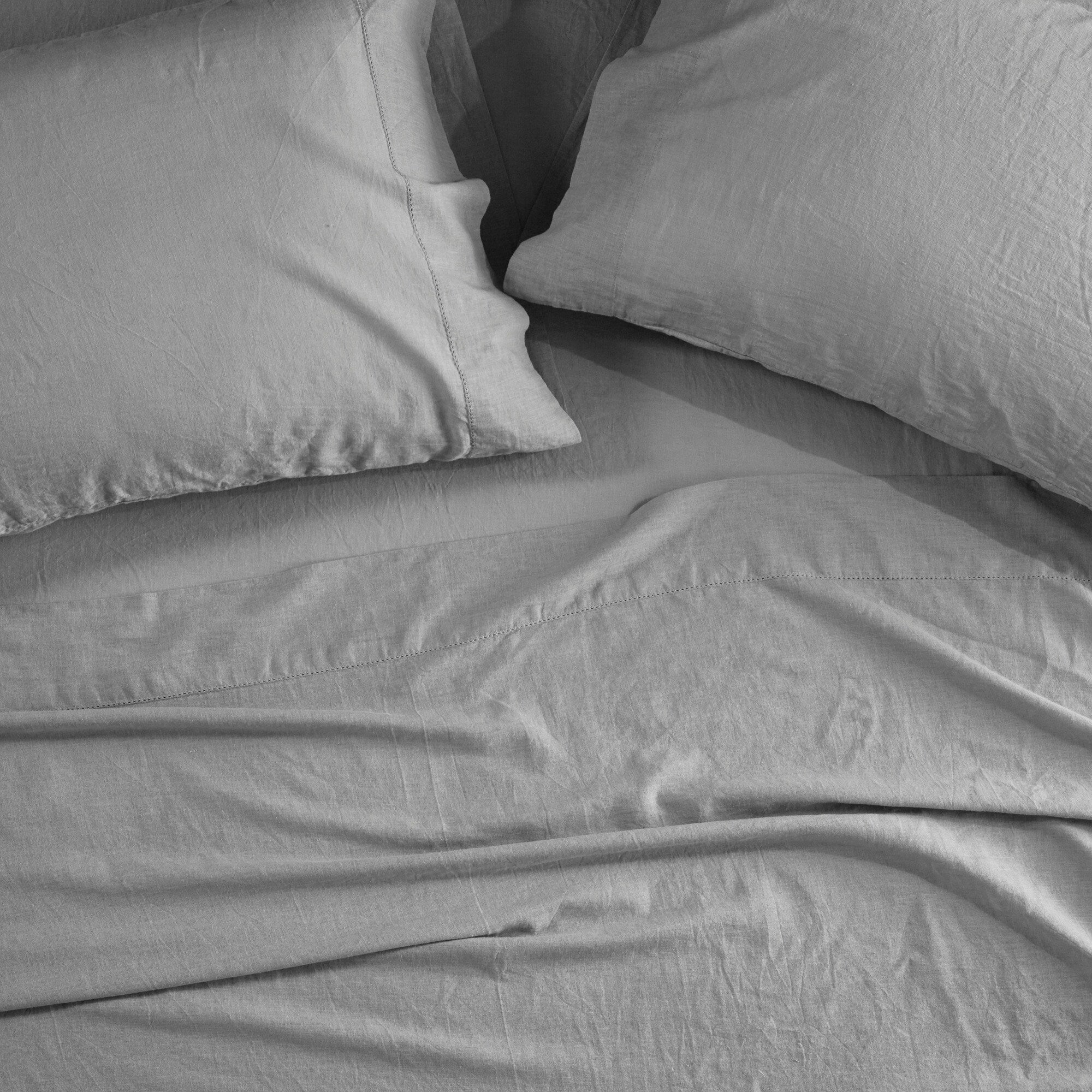 Ensemble de draps Madison Park en lin mélangé 4 pièces
