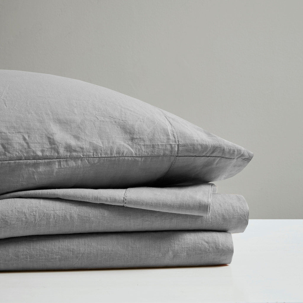 Ensemble de draps Madison Park en lin mélangé 4 pièces