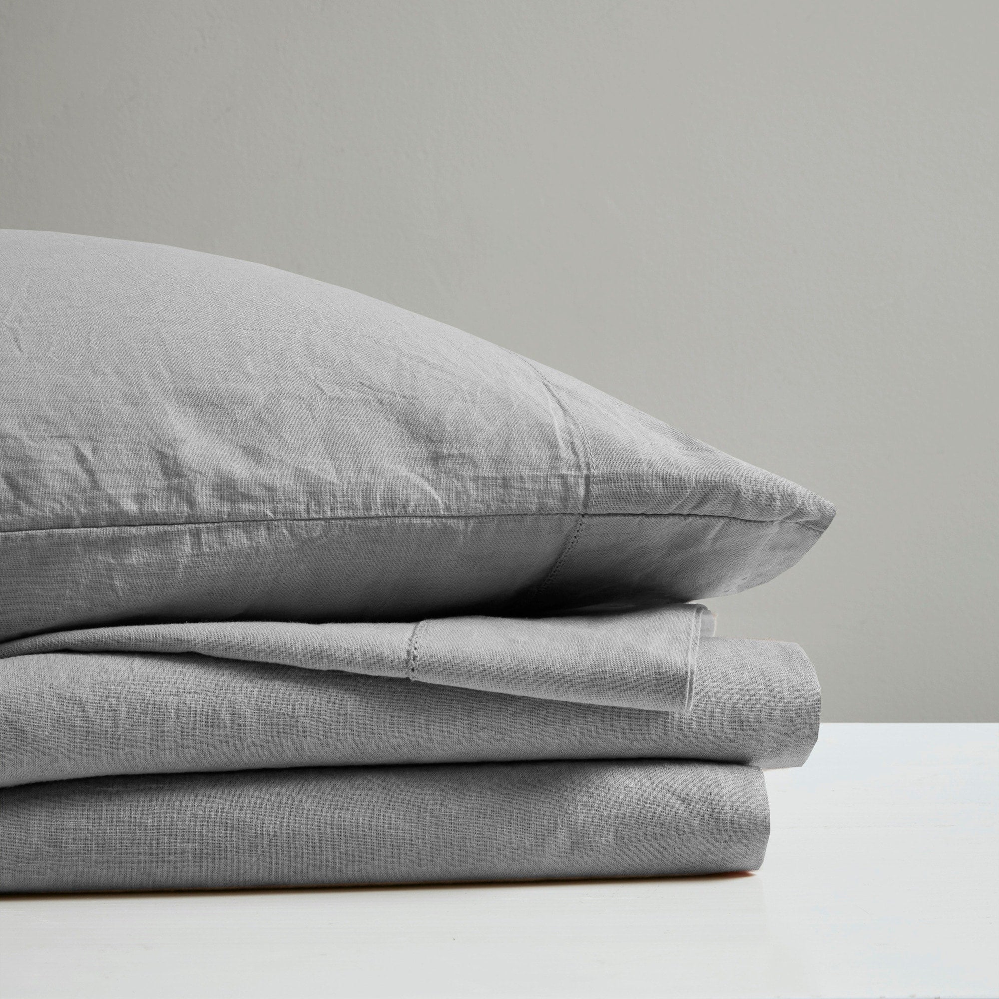 Ensemble de draps Madison Park en lin mélangé 4 pièces