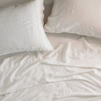 Ensemble de draps Madison Park en lin mélangé 4 pièces
