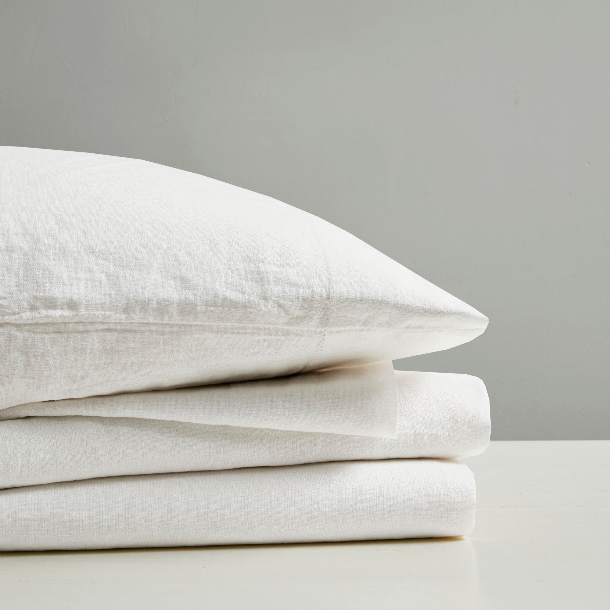 Ensemble de draps Madison Park en lin mélangé 4 pièces