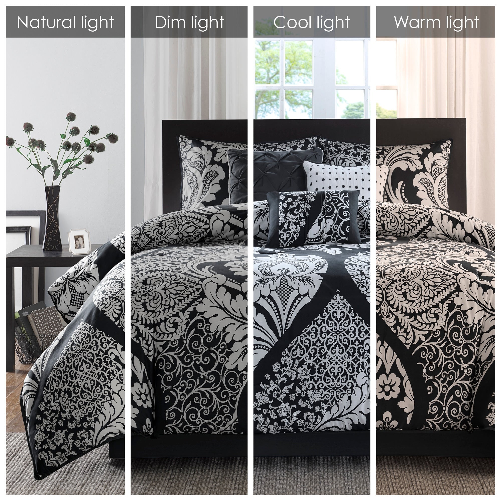 Madison Park Marcella Ensemble de couette 7 pièces en coton imprimé