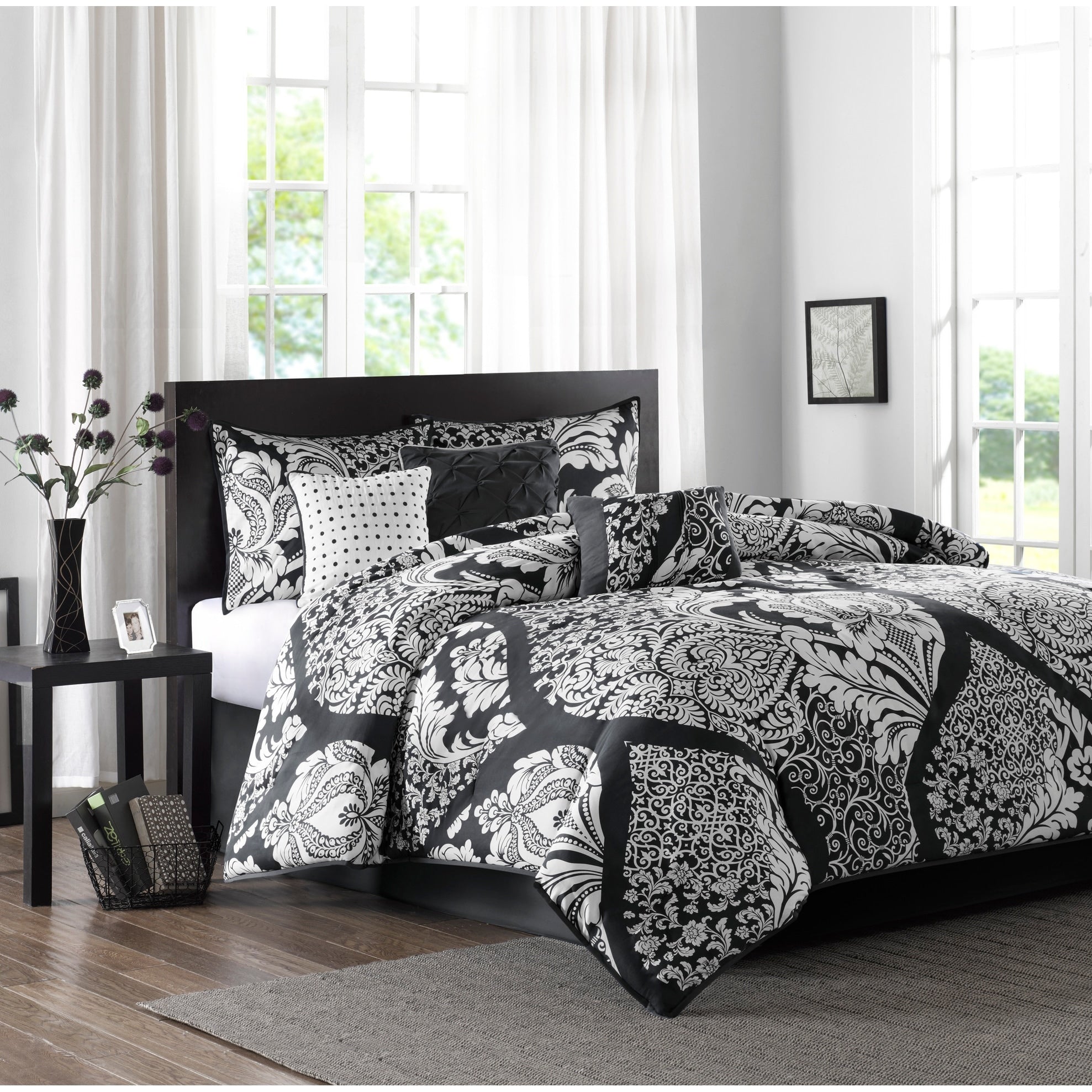 Madison Park Marcella Ensemble de couette 7 pièces en coton imprimé