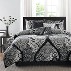 Madison Park Marcella Ensemble de couette 7 pièces en coton imprimé