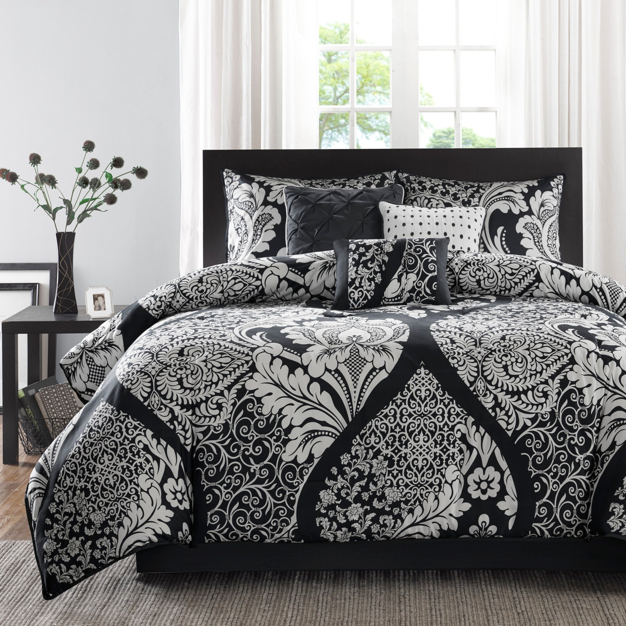 Madison Park Marcella Ensemble de couette 7 pièces en coton imprimé