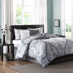 Madison Park Marcella Ensemble de couette 7 pièces en coton imprimé