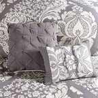 Madison Park Marcella Ensemble de couette 7 pièces en coton imprimé
