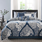Madison Park Marcella Ensemble de couette 7 pièces en coton imprimé