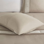 Madison Park Marla Ensemble de couette 7 pièces avec bordure en dentelle et coussins décoratifs
