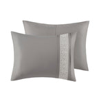 Madison Park Marla Ensemble de couette 7 pièces avec bordure en dentelle et coussins décoratifs
