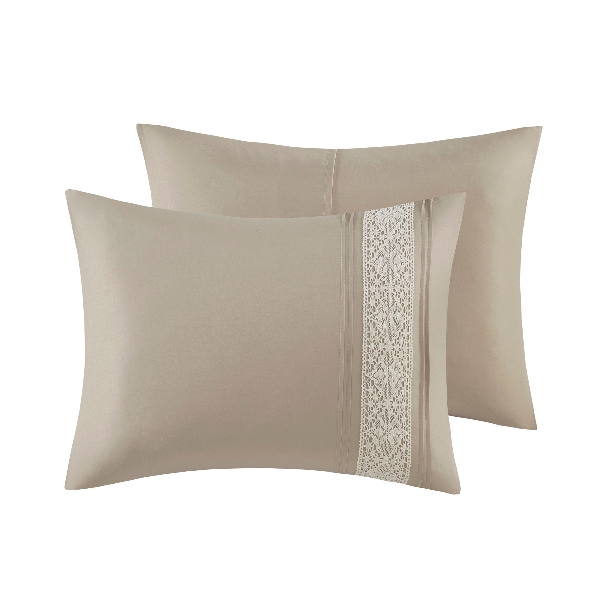 Madison Park Marla Ensemble de couette 7 pièces avec bordure en dentelle et coussins décoratifs