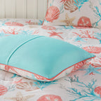 Ensemble de couette en satin de coton Madison Park Pacific Grove 7 pièces