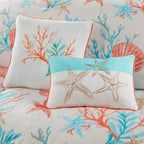 Ensemble de couette en satin de coton Madison Park Pacific Grove 7 pièces