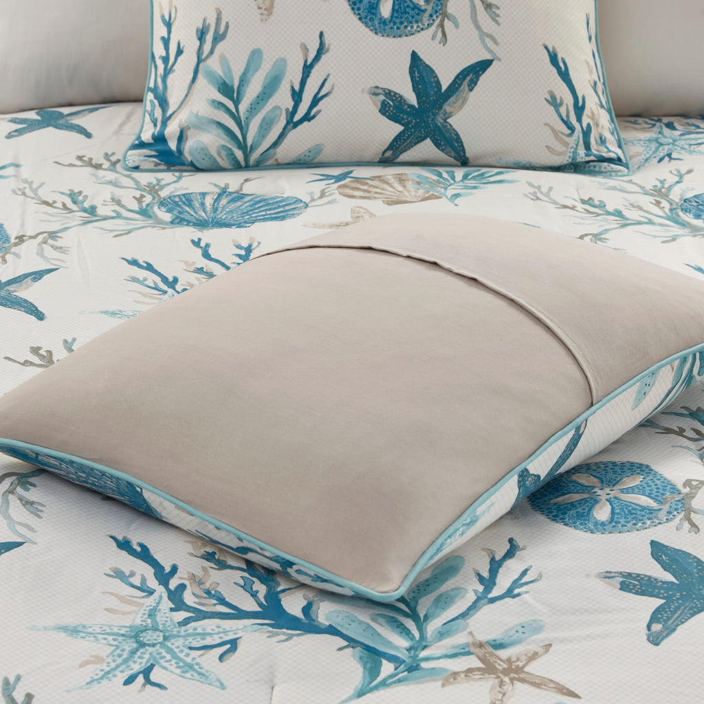Ensemble de couette en satin de coton Madison Park Pacific Grove 7 pièces