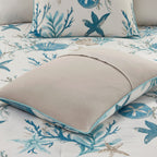 Ensemble de couette en satin de coton Madison Park Pacific Grove 7 pièces